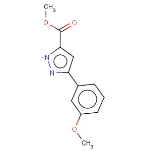 CAS No:517870-26-7 5-(3-methoxy-phenyl)-2h-pyrazole-3-carboxylic acid methyl ester