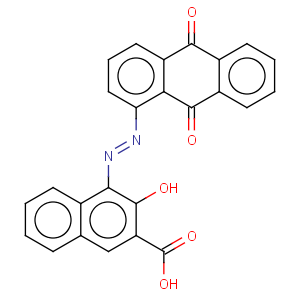 CAS No:51867-75-5 2-Naphthalenecarboxylicacid, 4-[2-(9,10-dihydro-9,10-dioxo-1-anthracenyl)diazenyl]-3-hydroxy-