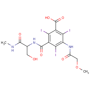 CAS No:51876-99-4 3-[[3-hydroxy-1-(methylamino)-1-oxopropan-2-yl]carbamoyl]-2,4,<br />6-triiodo-5-[(2-methoxyacetyl)amino]benzoic acid