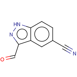 CAS No:518987-75-2 1H-Indazole-5-carbonitrile,3-formyl-