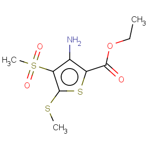 CAS No:519056-53-2 Ethyl 3-amino-4-(methylsulfonyl)-5-(methylthio)thiophene-2-carboxylate