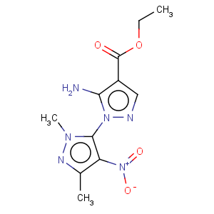 CAS No:519056-62-3 Ethyl 5-amino-1-(1,3-dimethyl-4-nitropyrazol-5-yl)pyrazole-4-carboxylate