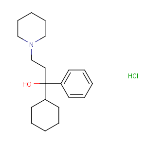 CAS No:52-49-3 1-cyclohexyl-1-phenyl-3-piperidin-1-ylpropan-1-ol