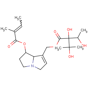 CAS No:520-68-3 [(7R,8R)-7-[(Z)-2-methylbut-2-enoyl]oxy-5,6,7,<br />8-tetrahydro-3H-pyrrolizin-1-yl]methyl<br />(2R)-2,3-dihydroxy-2-[(1S)-1-hydroxyethyl]-3-methylbutanoate