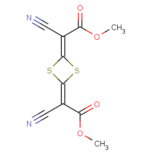 CAS No:52046-75-0 methyl<br />2-cyano-2-[4-(1-cyano-2-methoxy-2-oxoethylidene)-1,<br />3-dithietan-2-ylidene]acetate