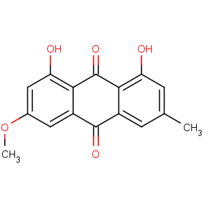 CAS No:521-61-9 1,8-dihydroxy-3-methoxy-6-methylanthracene-9,10-dione