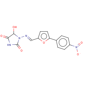 CAS No:52130-25-3 2,4-Imidazolidinedione,5-hydroxy-1-[[[5-(4-nitrophenyl)-2-furanyl]methylene]amino]-