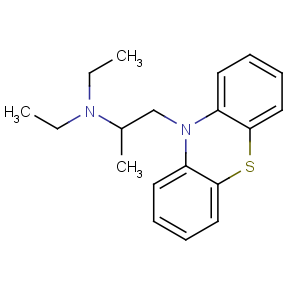 CAS No:522-00-9 N,N-diethyl-1-phenothiazin-10-ylpropan-2-amine