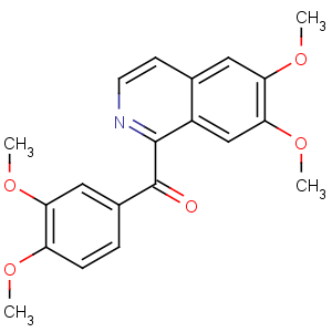 CAS No:522-57-6 (6,7-dimethoxyisoquinolin-1-yl)-(3,4-dimethoxyphenyl)methanone