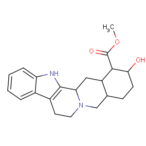 CAS No:522-94-1 Yohimban-16-carboxylicacid, 17-hydroxy-, methyl ester, (16a,17a,20a)-