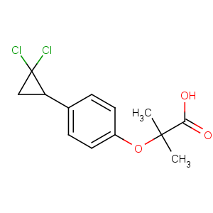 CAS No:52214-84-3 2-[4-(2,2-dichlorocyclopropyl)phenoxy]-2-methylpropanoic acid