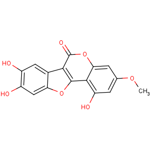 CAS No:524-12-9 1,8,9-trihydroxy-3-methoxy-[1]benzofuro[3,2-c]chromen-6-one