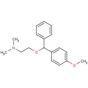 CAS No:524-99-2 2-[(4-methoxyphenyl)-phenylmethoxy]-N,N-dimethylethanamine