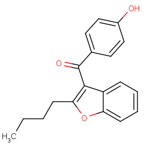 CAS No:52490-15-0 (2-butyl-1-benzofuran-3-yl)-(4-hydroxyphenyl)methanone