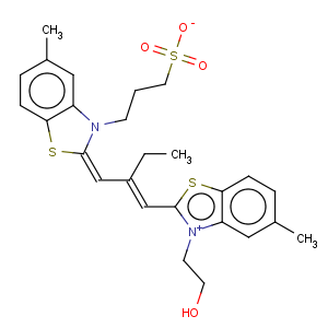 CAS No:52525-52-7 5,5'-Dimethyl-9-ethyl-3-(2-hydroxyethyl)-3'-(3-sulfopropyl)thiacarbocyanine betaine