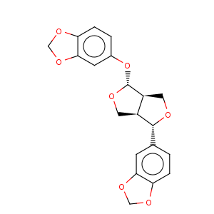 CAS No:526-07-8 1,3-Benzodioxole,5-[(1S,3aR,4R,6aR)-4-(1,3-benzodioxol-5-yloxy)tetrahydro-1H,3H-furo[3,4-c]furan-1-yl]-