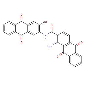 CAS No:52740-90-6 2-Anthracenecarboxamide,1-amino-N-(3-bromo-9,10-dihydro-9,10-dioxo-2-anthracenyl)-9,10-dihydro-9,10-dioxo-