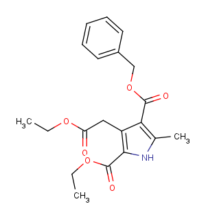 CAS No:52887-35-1 4-O-benzyl 2-O-ethyl<br />3-(2-ethoxy-2-oxoethyl)-5-methyl-1H-pyrrole-2,4-dicarboxylate