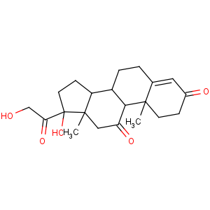 CAS No:53-06-5 (8S,9S,10R,13S,14S,17R)-17-hydroxy-17-(2-hydroxyacetyl)-10,<br />13-dimethyl-1,2,6,7,8,9,12,14,15,<br />16-decahydrocyclopenta[a]phenanthrene-3,11-dione