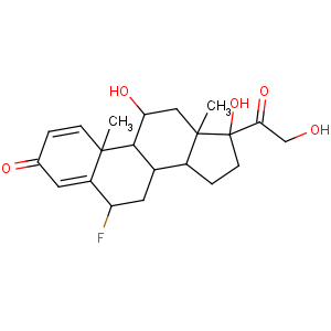 CAS No:53-34-9 (6S,8S,9S,10R,11S,13S,14S,17R)-6-fluoro-11,<br />17-dihydroxy-17-(2-hydroxyacetyl)-10,13-dimethyl-7,8,9,11,12,14,15,<br />16-octahydro-6H-cyclopenta[a]phenanthren-3-one