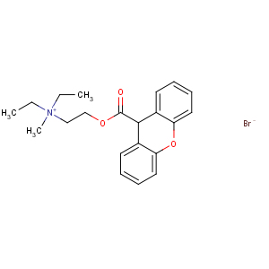 CAS No:53-46-3 diethyl-methyl-[2-(9H-xanthene-9-carbonyloxy)ethyl]azanium