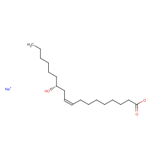 CAS No:5323-95-5 9-Octadecenoic acid,12-hydroxy-, sodium salt (1:1), (9Z,12R)-