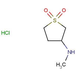 CAS No:53287-53-9 3-Thiophenamine,tetrahydro-N-methyl-, 1,1-dioxide, hydrochloride (1:1)