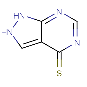 CAS No:5334-23-6 1,2-dihydropyrazolo[3,4-d]pyrimidine-4-thione