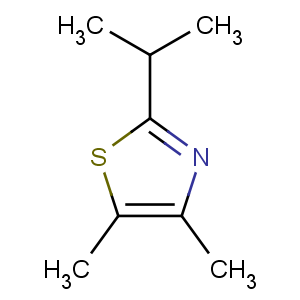 CAS No:53498-30-9 4,5-dimethyl-2-propan-2-yl-1,3-thiazole
