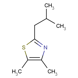 CAS No:53498-32-1 4,5-dimethyl-2-(2-methylpropyl)-1,3-thiazole