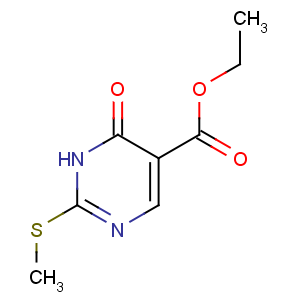 CAS No:53554-29-3 ethyl 2-methylsulfanyl-6-oxo-1H-pyrimidine-5-carboxylate