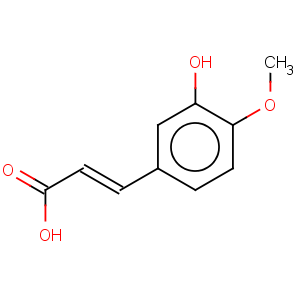 CAS No:537-73-5 3-Hydroxy-4-methoxycinnamic acid