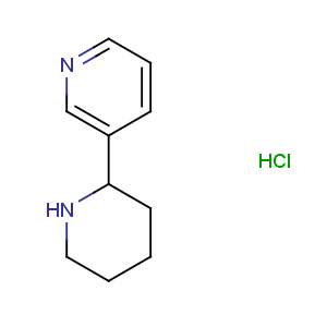 CAS No:53912-89-3 Pyridine,3-(2S)-2-piperidinyl-, hydrochloride (1:1)