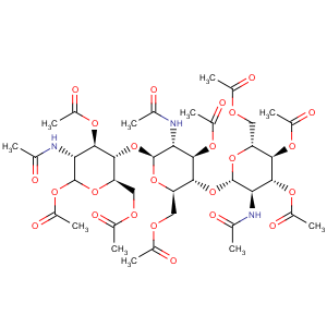 CAS No:53942-45-3 o-3,4,6-tri-o-acetyl-2-(acetylamino)-2-deoxy-b-d-glucopyranosyl-(1-4)-o-3,6-di-o-acetyl-2-(acetylamino)-2-deoxy-b-d-glucopyranosyl-(1-4)-2-(acetylamino)-2-deoxy-1,3,6-triacetate-a-d-glucopyranose