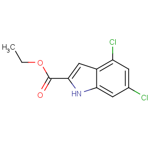 CAS No:53995-82-7 ethyl 4,6-dichloro-1H-indole-2-carboxylate