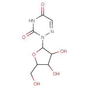 CAS No:54-25-1 1,2,4-Triazine-3,5(2H,4H)-dione,2-b-D-ribofuranosyl-