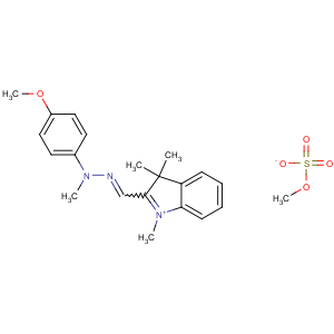 CAS No:54060-92-3 4-methoxy-N-methyl-N-[(E)-(1,3,<br />3-trimethylindol-1-ium-2-yl)methylideneamino]aniline