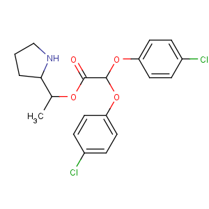 CAS No:54063-27-3 1-pyrrolidin-2-ylethyl 2,2-bis(4-chlorophenoxy)acetate