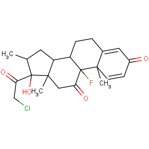 CAS No:54063-32-0 (8S,9R,10S,13S,14S,16S,17R)-17-(2-chloroacetyl)-9-fluoro-17-hydroxy-10,<br />13,16-trimethyl-7,8,12,14,15,<br />16-hexahydro-6H-cyclopenta[a]phenanthrene-3,11-dione