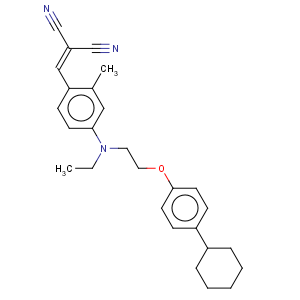 CAS No:54079-53-7 Propanedinitrile,2-[[4-[[2-(4-cyclohexylphenoxy)ethyl]ethylamino]-2-methylphenyl]methylene]-