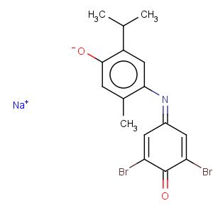 CAS No:5415-31-6 2,5-Cyclohexadien-1-one,2,6-dibromo-4-[[4-hydroxy-2-methyl-5-(1-methylethyl)phenyl]imino]-, sodium salt(1:1)