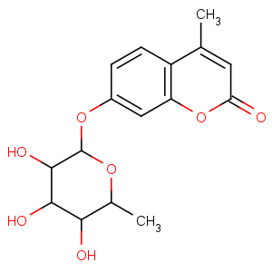 CAS No:54322-38-2 4-methyl-7-(3,4,5-trihydroxy-6-methyloxan-2-yl)oxychromen-2-one