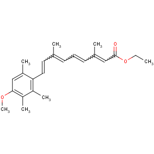 CAS No:54350-48-0 ethyl<br />(2E,4E,6E,8E)-9-(4-methoxy-2,3,6-trimethylphenyl)-3,7-dimethylnona-2,4,<br />6,8-tetraenoate