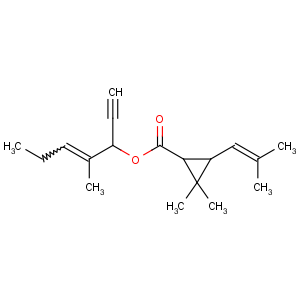 CAS No:54406-48-3 [(E)-4-methylhept-4-en-1-yn-3-yl]<br />2,2-dimethyl-3-(2-methylprop-1-enyl)cyclopropane-1-carboxylate