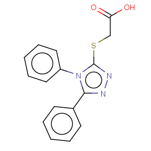 CAS No:54559-45-4 Acetic acid,2-[(4,5-diphenyl-4H-1,2,4-triazol-3-yl)thio]-
