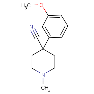 CAS No:5460-79-7 4-(3-methoxyphenyl)-1-methylpiperidine-4-carbonitrile