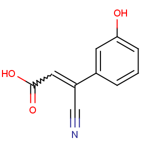 CAS No:54673-07-3 2-Propenoic acid,2-cyano-3-(3-hydroxyphenyl)-