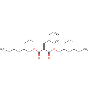 CAS No:5468-28-0 Propanedioicacid, 2-(phenylmethylene)-, 1,3-bis(2-ethylhexyl) ester