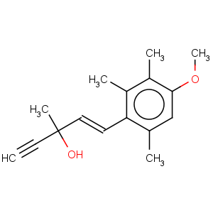 CAS No:54756-70-6 (e)-1-(4-methoxy-2,3,6-trimethyl-phenyl)-3-methyl-pent-1-en-4-yn-3-ol