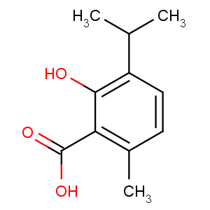 CAS No:548-51-6 2-hydroxy-6-methyl-3-propan-2-ylbenzoic acid